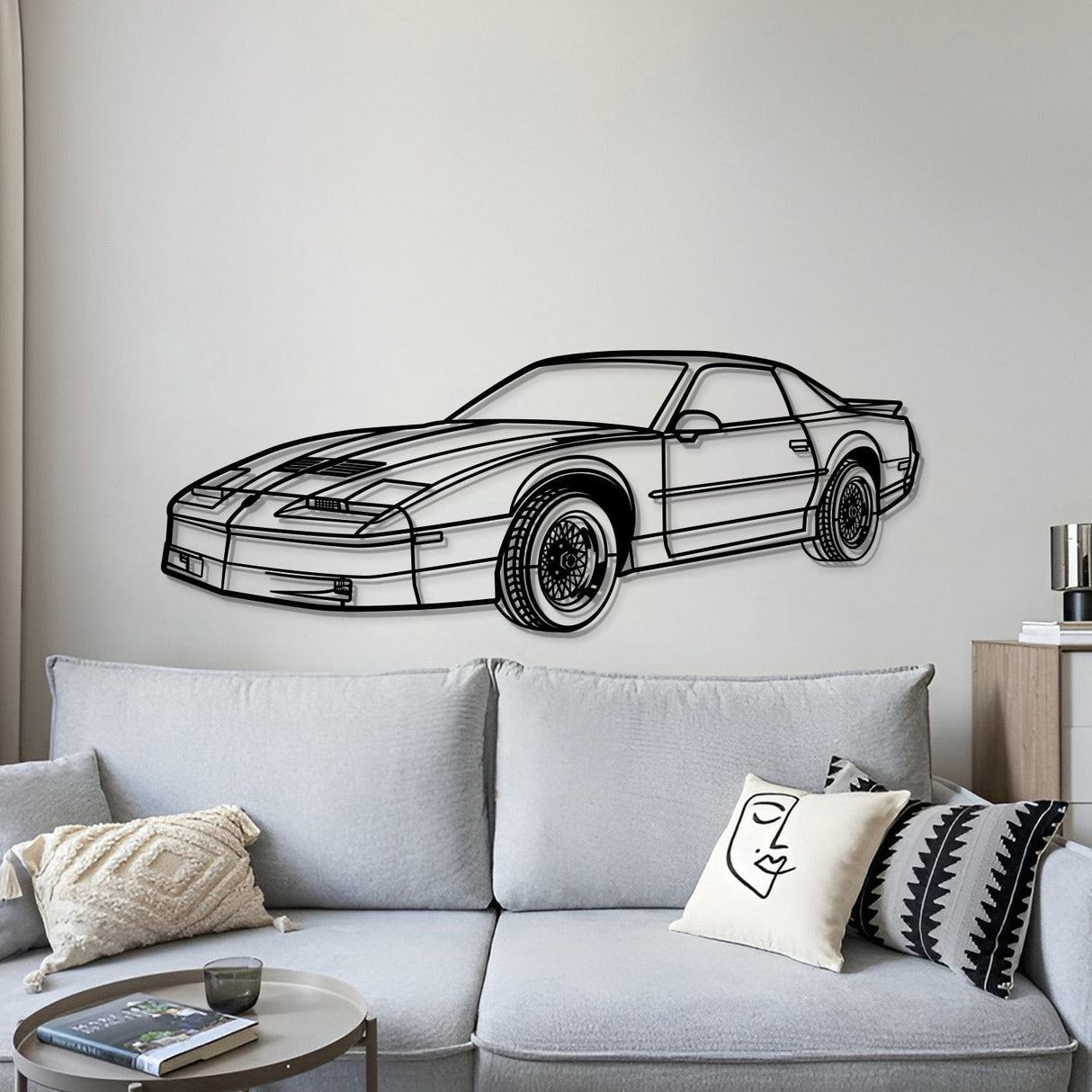 1988 Trans AM Perspective Metal Car Wall Art - MT1186