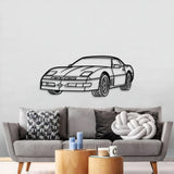 1989 Corvette Callaway Convertible Perspective Metal Car Wall Art - MT1150