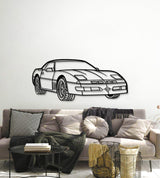 1989 Corvette Callaway Convertible Perspective Metal Car Wall Art - MT1150