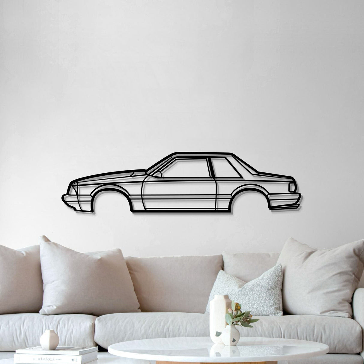 1989 Mustang Foxbody Metal Car Wall Art - MT0225