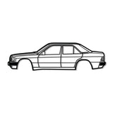 1989 190E Metal Car Wall Art - MT0221