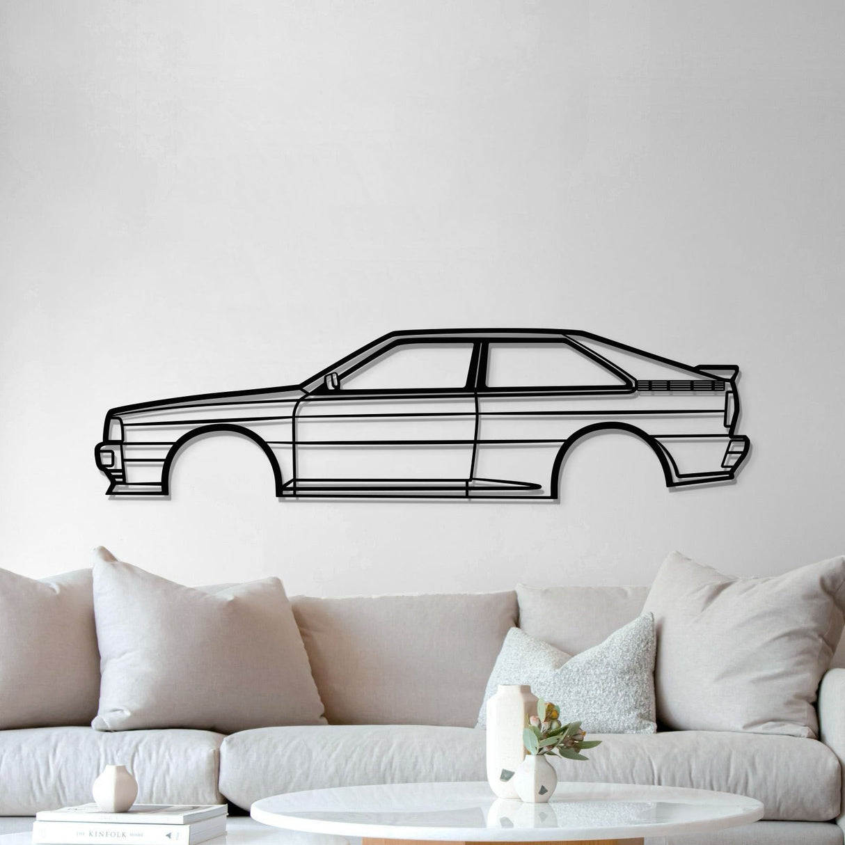 1990 Quattro Metal Car Wall Art - MT0230