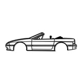 1990 RX-7 Convertible Metal Car Wall Art - MT0231