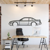 1990 Silvia S13 Detailed Metal Car Wall Art - MT0232