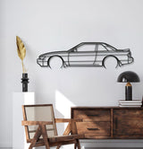 1990 Silvia S13 Detailed Metal Car Wall Art - MT0232