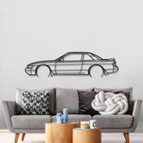 1990 Silvia S13 Detailed Metal Car Wall Art - MT0232