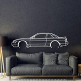 1990 Silvia S13 Detailed Metal Car Wall Art - MT0232