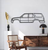 1990 4Runner 2nd Gen (N120) Metal Car Wall Art - MT0226