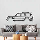 1990 Land Cruiser 5th Gen (J80) Metal Car Wall Art - MT0228