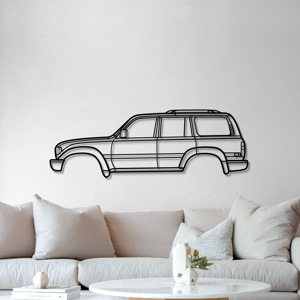 1990 Land Cruiser 5th Gen (J80) Metal Car Wall Art - MT0228