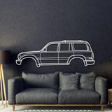 1990 Land Cruiser 5th Gen (J80) Metal Car Wall Art - MT0228