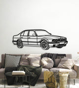 1991 E34 M5 Perspective Metal Car Wall Art - MT1141