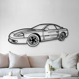 1991 Stealth RT Twin Turbo Perspective Metal Car Wall Art - MT1305