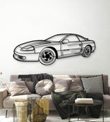 1991 Stealth RT Twin Turbo Perspective Metal Car Wall Art - MT1305