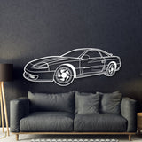 1991 Stealth RT Twin Turbo Perspective Metal Car Wall Art - MT1305