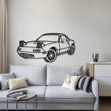 1991 Miata MX-5 Perspective Metal Car Wall Art - MT1169