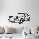 1991 Miata MX-5 Perspective Metal Car Wall Art - MT1169