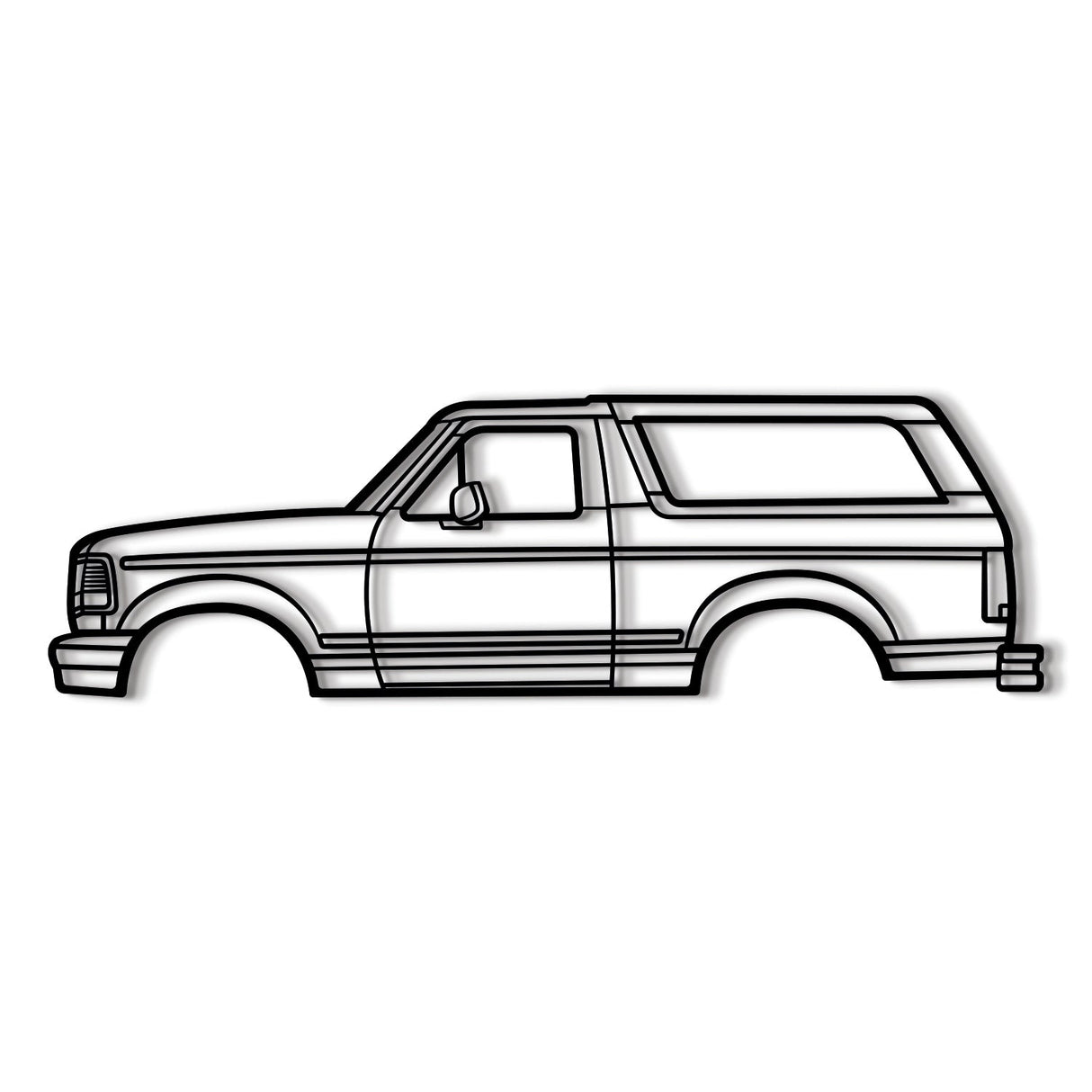 1992 Bronco 5th Gen Metal Car Wall Art - MT0238