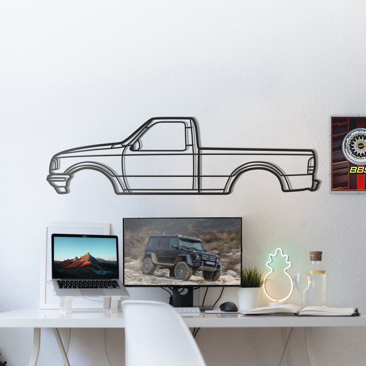 1993 Ranger 2nd Gen Metal Car Wall Art - MT0246