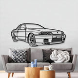 1993 Skyline  GTS-T R32 Perspective Metal Car Wall Art - MT1306