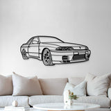 1993 Skyline  GTS-T R32 Perspective Metal Car Wall Art - MT1306