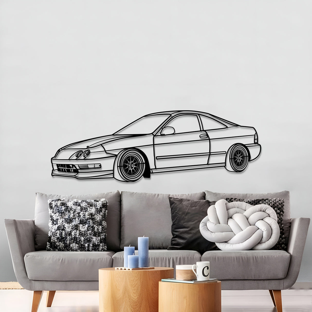 1994 Integra Perspective Metal Car Wall Art - MT1308