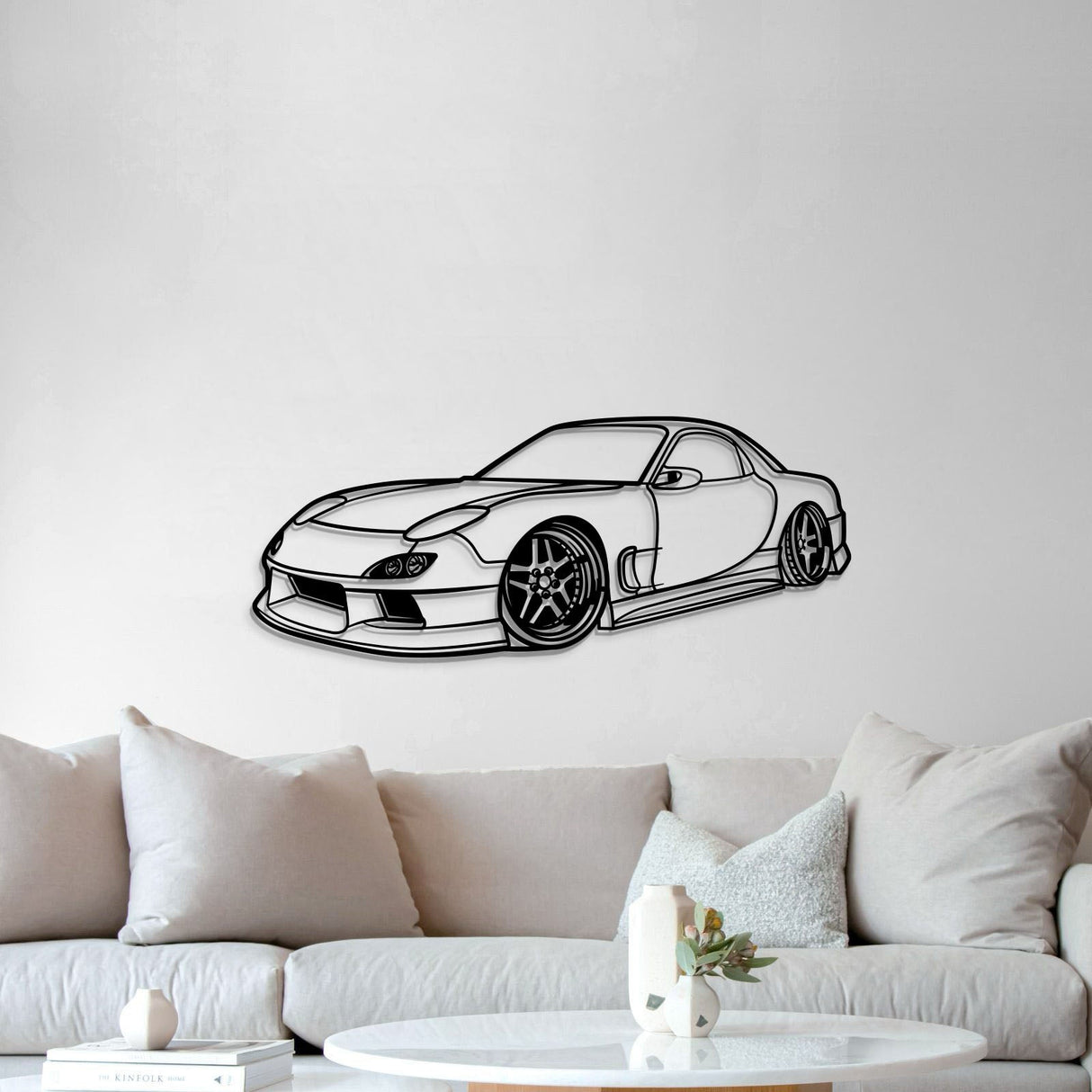 1994 RX-7 Stance Perspective Metal Car Wall Art - MT1170