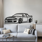 1994 Silvia S14 Drift Perspective Metal Car Wall Art - MT1180