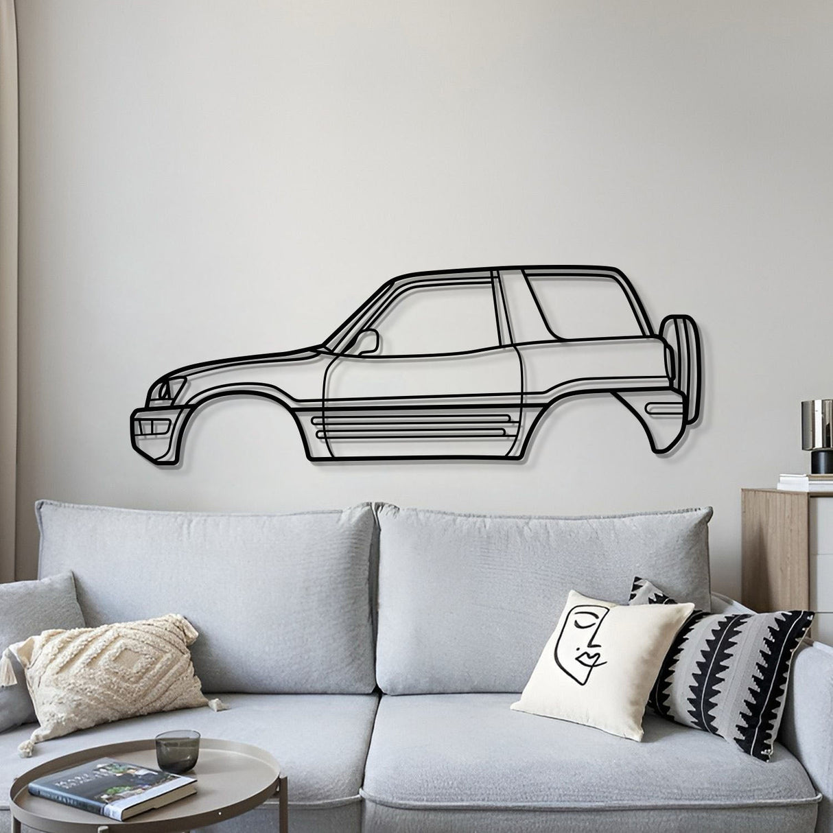 1996 RAV4 1st Gen (XA10) Metal Car Wall Art - MT0258