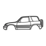 1996 RAV4 1st Gen (XA10) Metal Car Wall Art - MT0258