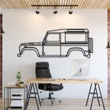 1997 Defender 90 Metal Car Wall Art - MT0262