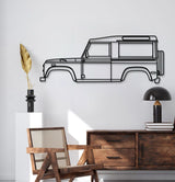 1997 Defender 90 Metal Car Wall Art - MT0262