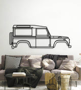 1997 Defender 90 Metal Car Wall Art - MT0262