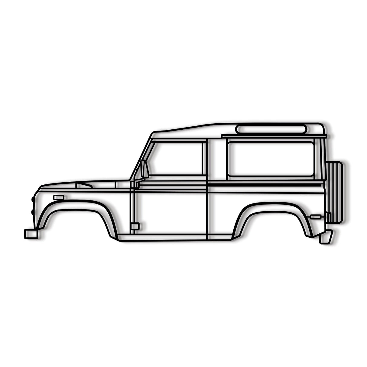 1997 Defender 90 Metal Car Wall Art - MT0262