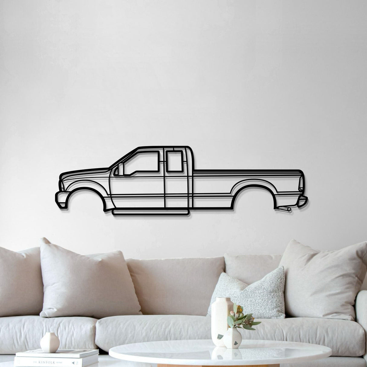 1998 F-250 Super Duty 1st Gen Metal Car Wall Art - MT0265