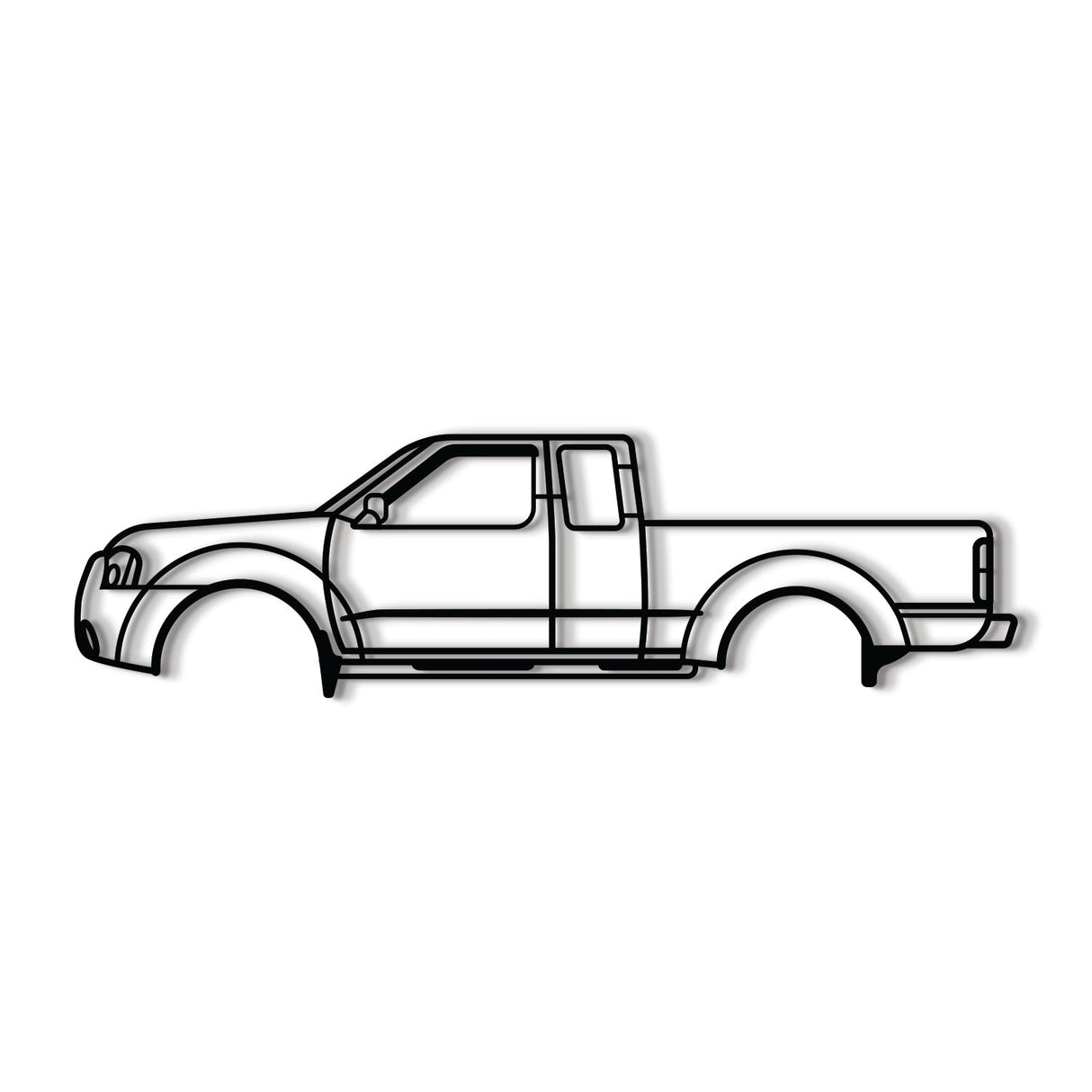 1998 Frontier 1st Gen Metal Car Wall Art - MT0266