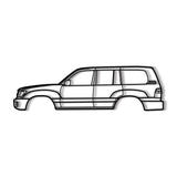 1998 Land Cruiser 6th Gen (J100) Metal Car Wall Art - MT0268