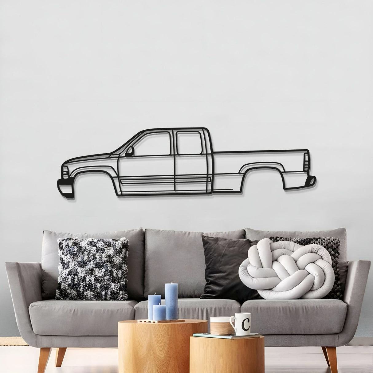 1999 Silverado 1500 1st Gen Metal Car Wall Art - MT0278