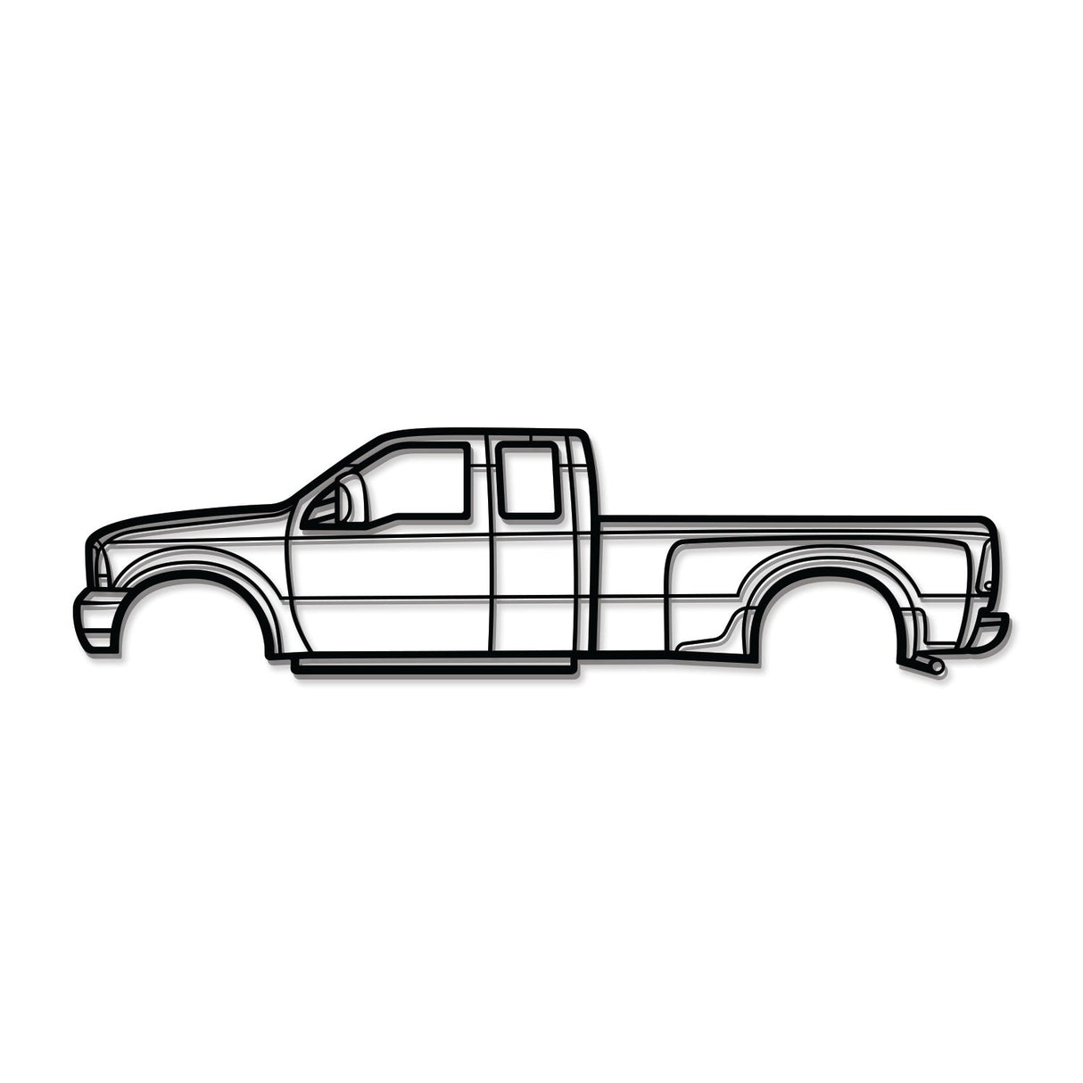 1999 F-350 Super Duty 1st Gen Metal Car Wall Art - MT0275