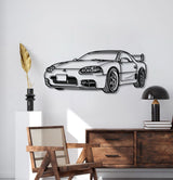 1999 3000GT Perspective Metal Car Wall Art - MT0455