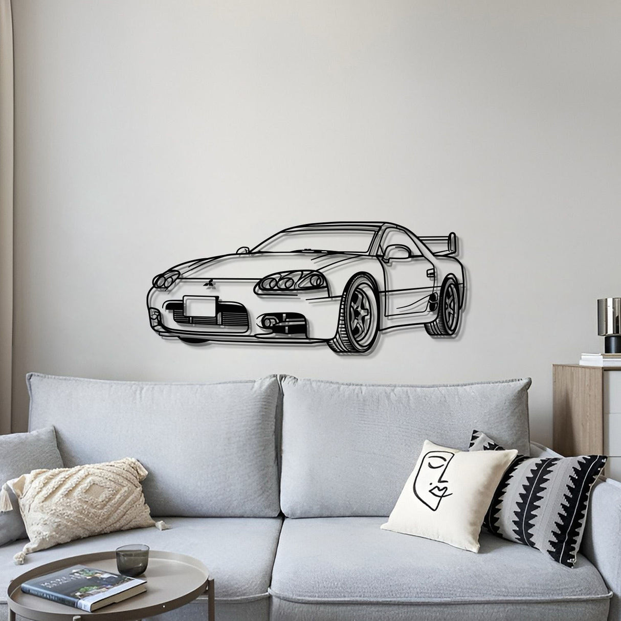 1999 3000GT Perspective Metal Car Wall Art - MT0455