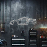 Metal Neon Car Wall Art - MTN0042