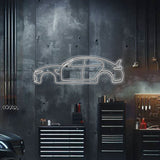 Guilia Metal Neon Car Wall Art - MTN0010