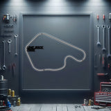 Lime Rock Park Metal Neon Race Track - MTN0137