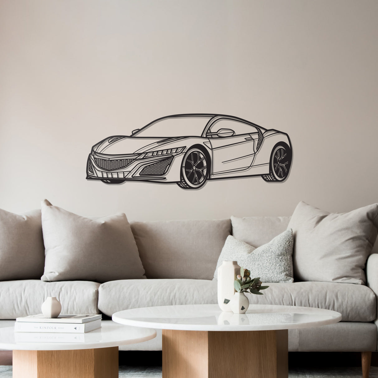 2017 NSX Perspective Metal Car Wall Art - MT1213