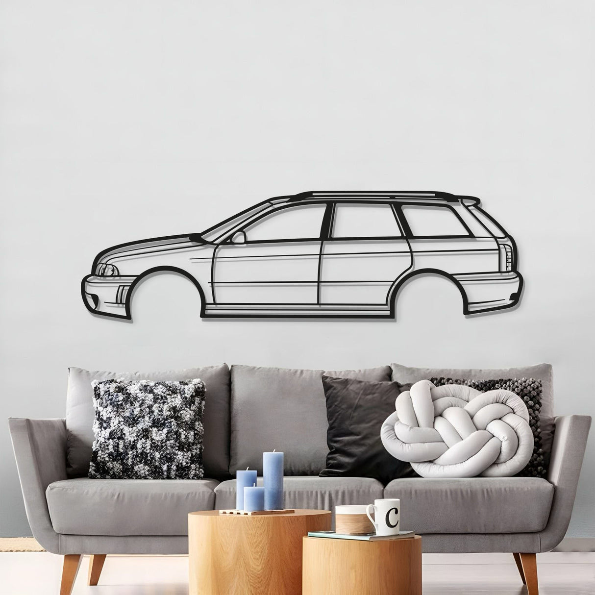 2004 RS4 B5 Metal Car Wall Art - MT0315