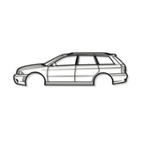 2004 RS4 B5 Metal Car Wall Art - MT0315