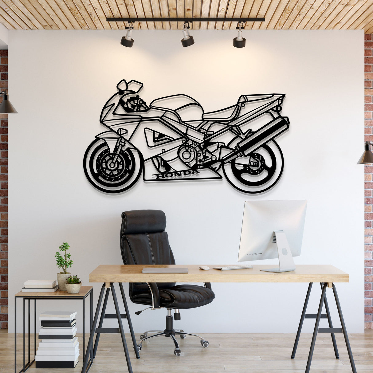 2000 CBR 900 RR Fireblade Metal Motorcycle Wall Art - MT1396