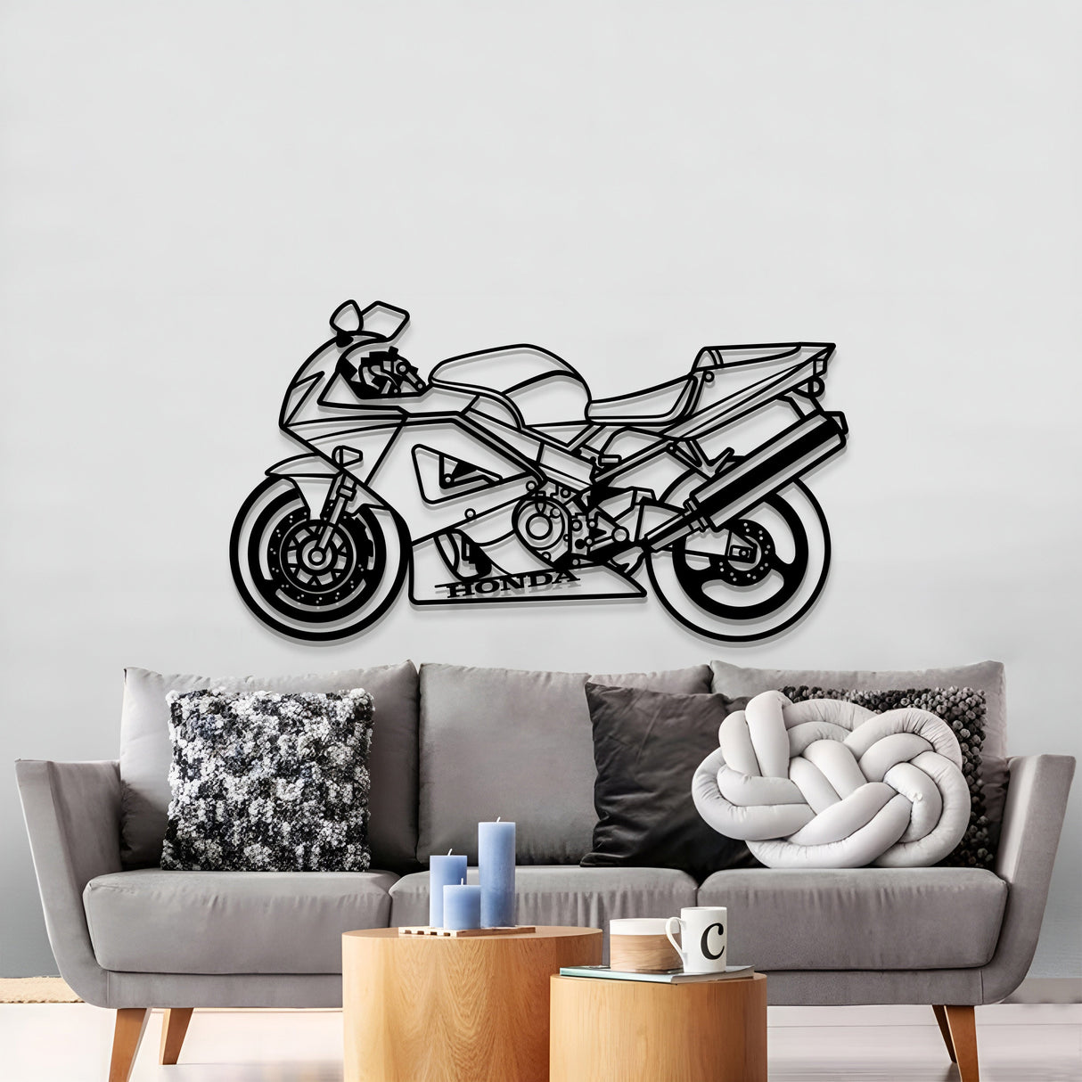 2000 CBR 900 RR Fireblade Metal Motorcycle Wall Art - MT1396