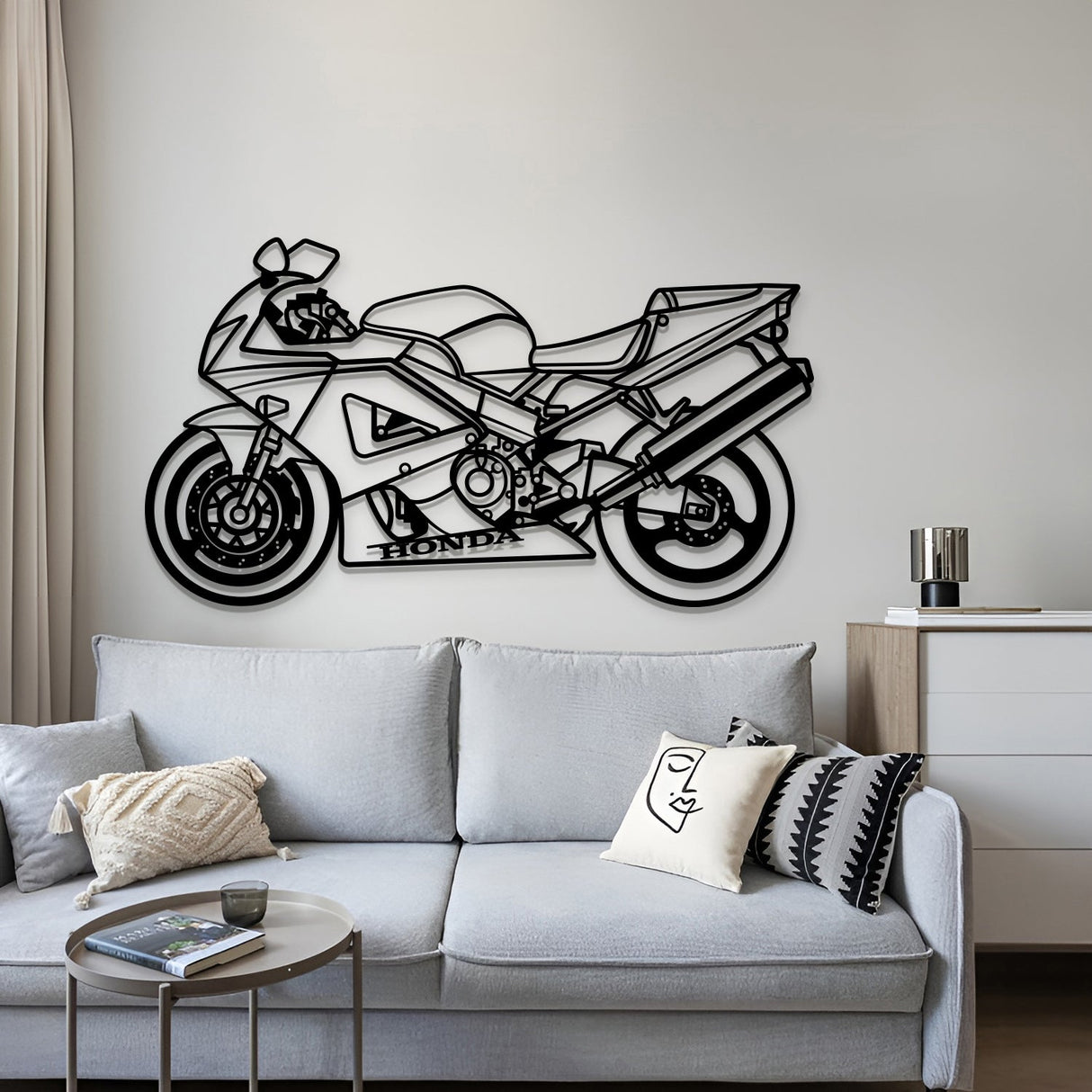 2000 CBR 900 RR Fireblade Metal Motorcycle Wall Art - MT1396